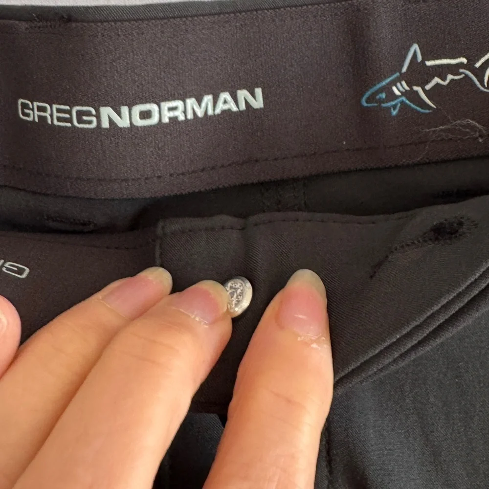 Greg Norman Black Performance Stretch Golf Pants 38x32 NWT